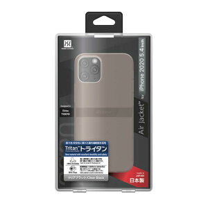 �p���[�T�|�[�g�@iPhone�@12�@mini�@5�D4�C���`�Ή��P�[�X�@Air�@jacket�@Clear�@Black�@�N���A�u���b�N�@PPBY-73