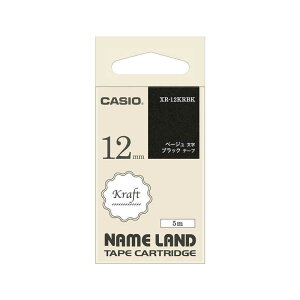 �J�V�I�@CASIO�@���x�����C�^�[�e�[�v�@XR-12KRBK �u���b�N