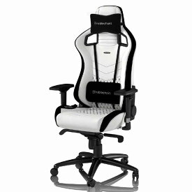 NOBLECHAIRS　ゲーミングチェア EPIC プレミアムホワイト　NBL-PU-WHT-002