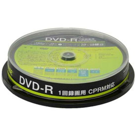 グリーンハウス　録画用DVD−R　1−16倍速　片面4．7GB1層　10枚　インクジェットプリンター対応　GH-DVDRCA10