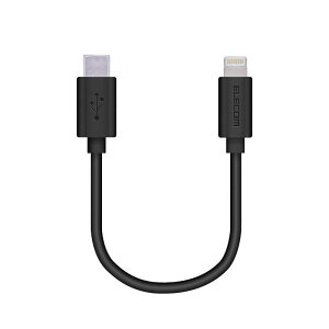 GR@ELECOM@USB@C|LightningP[u@X^_[h@0D1m@ubN@MPA-CL01XBK