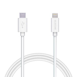 �G���R���@ELECOM�@USB C-Lightning�P�[�u�� �X�^���_�[�h 1.0m �z���C�g�@MPA-CL10XWH