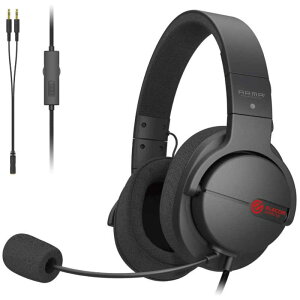 �G���R���@ELECOM�@�Q�[�~���O�w�b�h�Z�b�g ��3.5mm�~�j�v���O/�w�b�h�o���h�^�C�v�@HS-ARMA100BK