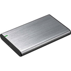 グリーンハウス　HDD/SSDケース USB-C＋USB-A接続 (Windows11対応/Mac) シルバー [2.5インチ対応 /SATA /1台]　GH-HDCU325A-SV シルバー