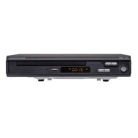 グリーンハウス　DVDプレーヤー　HDMI対応　ケーブル付属　ブラック　GH-DVP1JC-BK