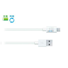 ラディウス　タブレット／スマートフォン対応USBケーブル　充電・転送（1．0m・ホワイト）　RK-ADC11W