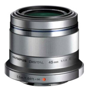 �I�����p�X�@OLYMPUS�@�J���������Y 45mm F1.8 M.ZUIKO DIGITAL�m �}�C�N���t�H�[�T�[�Y / �P�œ_�����Y �n �V���o�[�@M.ZUIKO DIGITAL 45mm F1.8