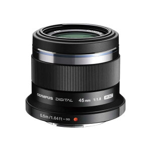 �I�����p�X�@OLYMPUS�@�J���������Y 45mm F1.8 M.ZUIKO DIGITAL�m �}�C�N���t�H�[�T�[�Y / �P�œ_�����Y �n �u���b�N�@M.ZUIKO DIGITAL 45mm F1.8