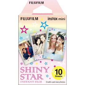 富士フイルム　FUJIFILM　チェキ　インスタントカラーフィルム「シャイニースター」　1パック（10枚入）　INSTAXMINISTARWW1