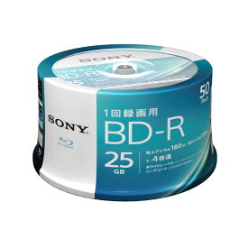 ソニー　SONY　録画用BD−R　Ver．1．2　1−4倍速　25GB　50枚【インクジェットプリンタ対応】　50BNR1VJPP4