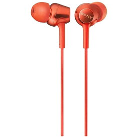 ソニー　SONY　イヤホン カナル型 レッド [φ3.5mm ミニプラグ]　MDR-EX255AP