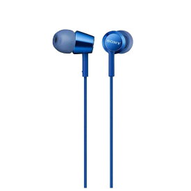 ソニー　SONY　イヤホン カナル型 ブルー [φ3.5mm ミニプラグ]　MDR-EX155LIQ