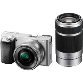 ソニー　SONY　ミラーレス一眼カメラ α6400 シルバー ダブルズームレンズキット　ILCE-6400Y S