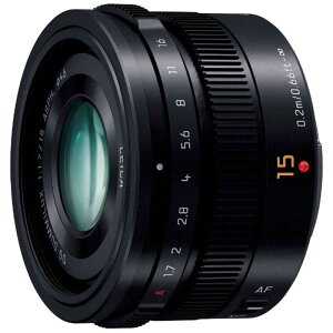 �p�i�\�j�b�N�@Panasonic�@�J���������Y LEICA DG SUMMILUX 15mm/F1.7 ASPH. LUMIX �m �}�C�N���t�H�[�T�[�Y / �P�œ_�����Y �n �u���b�N�@LEICA DG SUMMILUX 15mm/F1.7 ASPH. H-X015-K