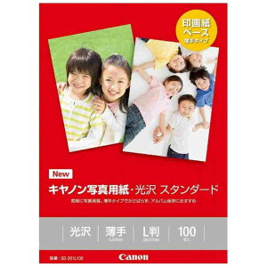 キヤノン CANON キヤノン写真用紙・光沢スタンダード「薄手」(L版・100枚) SD‐201L100