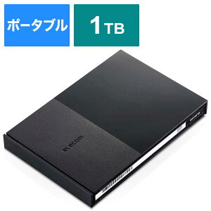 GR@ELECOM@OtHDD USB-Aڑ er^ Windows11Ή ubN [1TB /|[^u^]@ELP-GTV010UBK