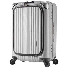 レジェンドウォーカー　スーツケース フロントオープン縦型ビジネスキャリー BLADE(ブレイド) ラフカーボンホワイトシルバー [TSAロック搭載 /38L /2泊〜3泊]　6203-50-R-WHSL