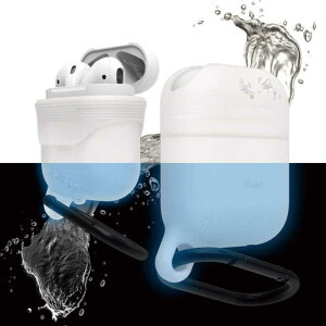 ELAGO�@AirPods�p�h���P�[�X�@WaterProof�@Hang�@Case�@for�@AirPods�@EL_APDCSSCWD_NB Nightglow Blue