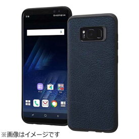 レイアウト　Galaxy　S8＋用　オープンレザーケース　スマート　RT-GS8PLC12/DN ダークネイビー