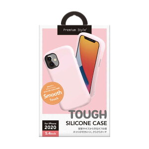 PGA iPhone 12 mini 5.4インチ対応 シリコンタフケース PG-20FSC05PK ベビーピンク