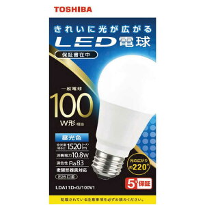 ���Ł@TOSHIBA�@LED�d���@�S�����@�����F�@100W�`�����@LDA11D-G/100V1
