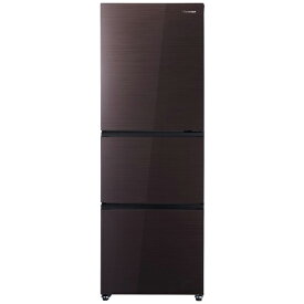 ハイセンス　冷蔵庫 3ドア 右開き 282L　HR-G2801-BR ダークブラウン（標準設置無料）
