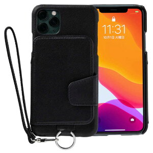 �g�[���@RAKUNI�@Leather�@Case�@for�@iPhone�@11�@Pro�@Max�@rak-19ipl-blk �s���A�u���b�N