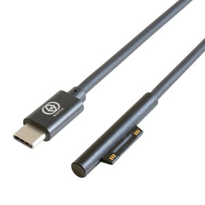 GOPPA�@1�D8m�mUSB�|C�@�́@Microsoft�@Surface�p�n�m�[�gPC�p�[�d�P�[�u���@GP-TCS180CM/B [USB Power Delivery�Ή�]