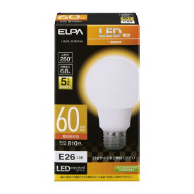 ELPA　LED電球　電球型タイプ　電球色　LDA7L-G-G5104