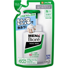 花王　MEN's Biore(メンズビオレ)泡タイプ薬用アクネケア洗顔 つめかえ用(130mL)〔洗顔料〕