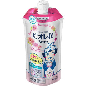 花王　Biore ビオレu つめかえ用 340mL エンジェルローズの香り