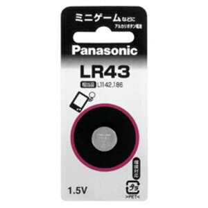 �p�i�\�j�b�N�@Panasonic�@�A���J���{�^���d�r�@�uLR43P�v�@LR43P