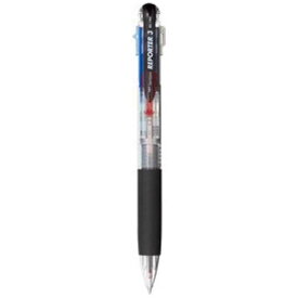 トンボ鉛筆　［油性ボールペン］リポーター3　3色ボールペン　透明　（ボール径：0．7mm）　BC-TRC20 インク色:黒・赤・青