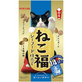 ペットライン　ねこ福 シーフード仕立て 3g×14袋