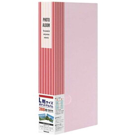 ナカバヤシ　フォトホルダー　L判288枚（ストライプ柄ピンク）　PHE3288A-P