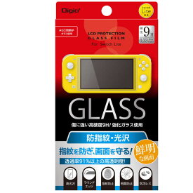ナカバヤシ　Nintendo　Switch　Lite用ガラスフィルム　指紋防止　GAFSWLGFLS