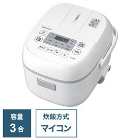 東芝　TOSHIBA　炊飯器 3合 マイコン式 ホワイト　RC-5MFM-W