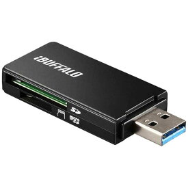 BUFFALO　USB3．0　microSD／SDカード専用カードリーダー（ブラック）　BSCR27U3BK