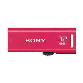 ソニー　SONY　USBメモリー「ポケットビット」［32GB／USB2．0／スライド式］　USM32GR‐P (ピンク)