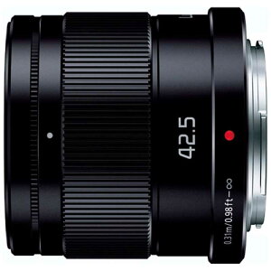 �p�i�\�j�b�N�@Panasonic�@�J���������Y LUMIX �m �}�C�N���t�H�[�T�[�Y / �P�œ_�����Y �n �u���b�N�@LUMIX G 42.5mm/F1.7 ASPH./POWER O.I.S. H-HS043-K