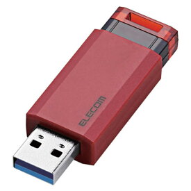 エレコム　ELECOM　USBメモリー［16GB／USB3．1／ノック式］　MF-PKU3016GRD レッド