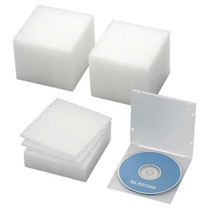 Blu-ray/DVD/CDケース スリム/PP/1枚収納 CCD-JPCS50