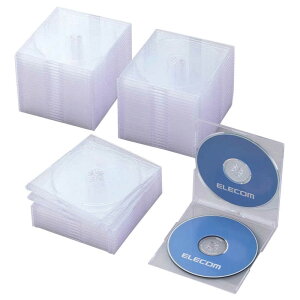 Blu-ray/DVD/CDケース スリム/PS/2枚収納 CCD-JSCSW50