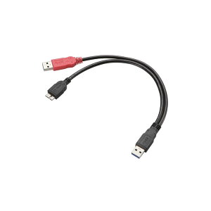 �G���R���@ELECOM�@60cm�i30cm�{30cm�jUSB3�D0�P�[�u���uA�v�́umicroB�v�@USB3�]AAMB5DPBK (�u���b�N)