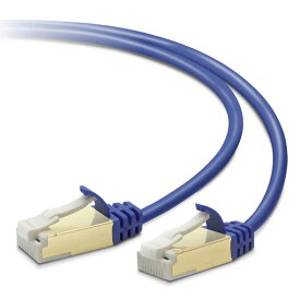 エレコム　ELECOM　CAT7対応　LANケーブル　10G対応　（ブルーメタリック・0．5m）　LD-TWSST/BM05