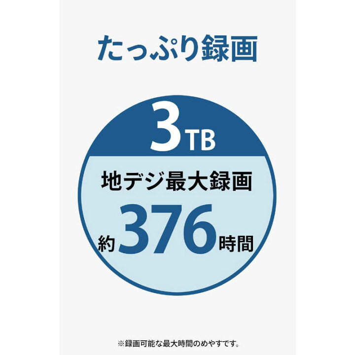 Ioデータ テレビ録画用 外付けｈｄｄ ２４時間連続録画対応 Avhd Autb3s ３ｔｂ