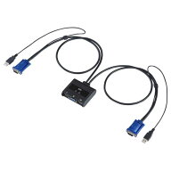 サンワサプライ　パソコン自動切替器(2:1)　SW-KVM2UUN