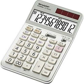 シャープ　SHARP　実務電卓(ナイスサイズタイプ・12桁)　EL-N942C-X