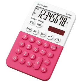 シャープ　SHARP　ミニミニナイスサイズ電卓（8桁）　EL-760R-PX (ピンク系)