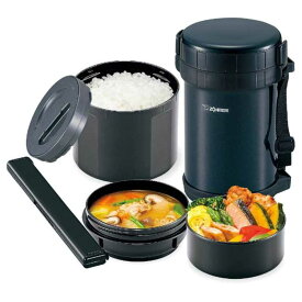 象印マホービン　ZOJIRUSHI　ステンレスランチジャー「お・べ・ん・と」（茶碗4杯分）　SL‐XE20‐AD (ネイビー)